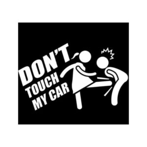Autokleeps Don`t touch my car silver