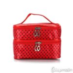 Meigikott Dotted beauty bag red