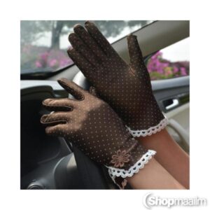Kindad Dotted gloves brown