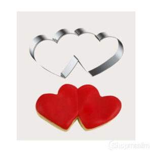 Küpsisevorm Double heart shaped mold