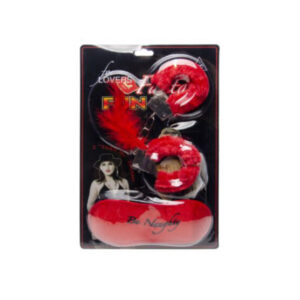 Erootilised tarvikud Erotic set red