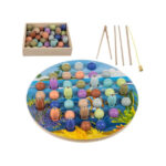 Magnetiga kalapüügimäng Fishing game wooden