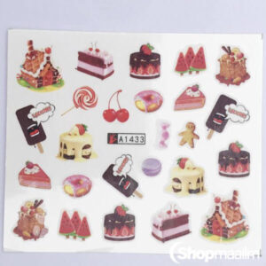 Küünte kleebised Food nail sticker