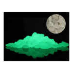 Pimedas helendavad kivikesed Glowing stones - white