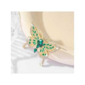 Pross Green butterfly brooch 3