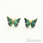 Kõrvarõngad Green butterflies earrings 2