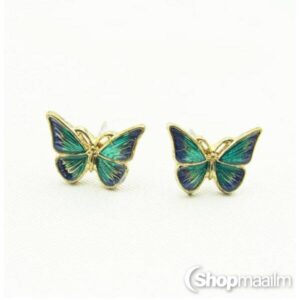 Kõrvarõngad Green butterflies earrings 2