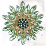 Pross Green flower brooch 2