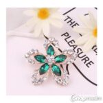 Pross Green flower brooch 4