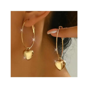 Kõrvarõngad Hoop earrings with hearts