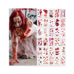 Ajutine tatoveering Horror tattoos 10 pcs random