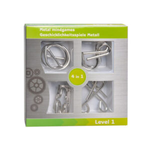 Metallist puslekomplekt IQ brain puzzle 4 pcs