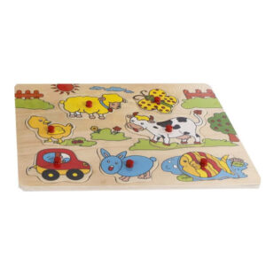 Nuppudega pusle Knob puzzle 30 x 22 cm wood 8 pcs