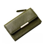 Rahakott Ladies classy green wallet