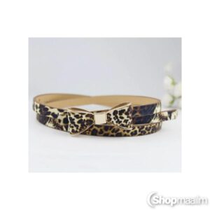 Naiste rihm Leopard women's belt bow