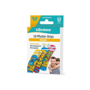 Plaastrid Lifemed plaster strips 6 cm x 1.7 cm Ninjas 10 pcs