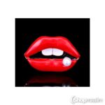 Pross Lips brooch