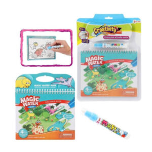 Veega värvimise raamat MAGIC WATER DINO 20X25CM
