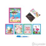 Veega värvimise raamat Magic water book flamingo