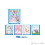 Veega värvimise raamat Magic water book unicorn