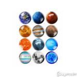 Magnet Magnet planet 2,5cm
