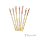 Meigipintslite komplekt Make up brushes yellow