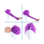 Juuksekuivatus rätik Microfiber towel violet 3