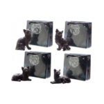 Kujuke Mini black cat in a mini gift bag