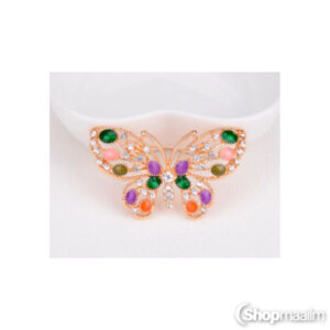 Pross Multicolor butterfly brooch