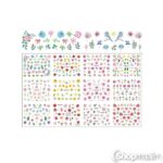 Küünte kleebised Multicolor flower nail sticker 4