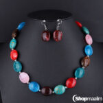 Kaelakee ja kõrvarõngad Multicolor necklace set