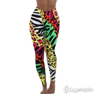 Naiste retuusid Multicolor pattern leggings - S/M