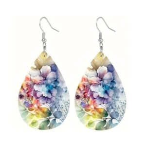 Kõrvarõngad Multicolored flowers earrings
