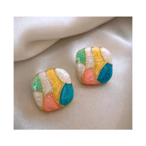 Kõrvarõngad Multicolored squares earrings