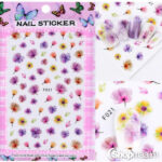 Küünte kleebised Nail sticker flower