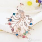 Pross Peacock brooch