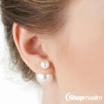 Kõrvarõngad Pearl double stud