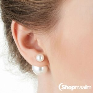 Kõrvarõngad Pearl double stud