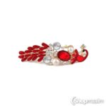 Juukseklamber Red peacock barrette 2