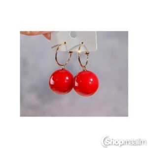 Kõrvarõngad Red pearl earrings