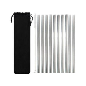 Joogikõrred Reusable Metal straws 10 pcs
