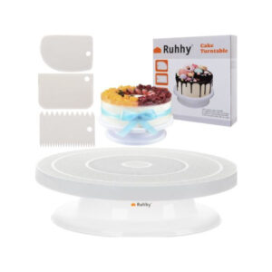 Tordialus kaabitsad Rotating plate + 3 spatulas for cake decoration