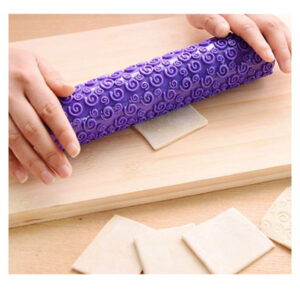 Mustriga taignarull Silicone rolling pin