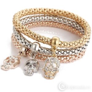 Käevõrude komplekt Skull bracelet