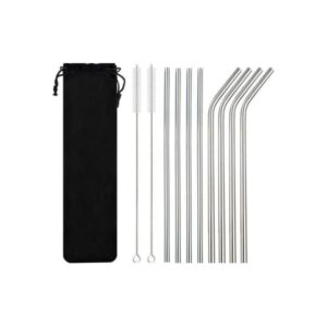 Joogikõrred Stainless steel drinking straws set