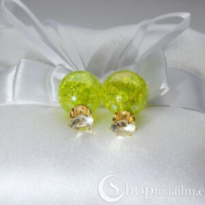 Kahepoolsed kõrvarõngad Stone double stud earrings 2