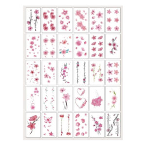 Ajutised tätoveeringud Tattoo set flowers