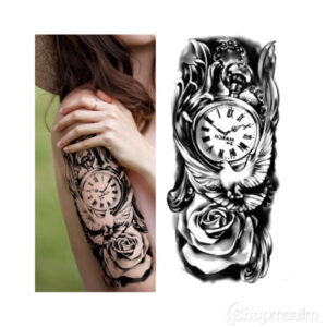 Ajutine tatoveering Temporary tattoo clock