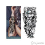 Ajutine tatoveering Temporary tattoo lion family