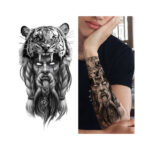 Ajutine tatoveering Temporary tattoo lion hat